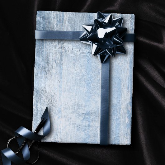 Rustic Branding | Dustblauw Zilverhout Plank Cadeaupapier