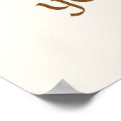 Rustic Bread Art with Handwritten Calligraphy Poster (Hoek)