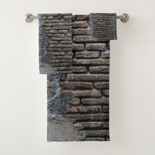 Rustic Brick Stone Wall Napoli 1 Bad Handdoek (Insitu)