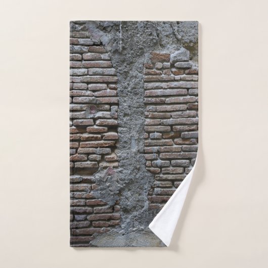 Rustic Brick Stone Wall Napoli 1 Bad Handdoek (Handdoek)