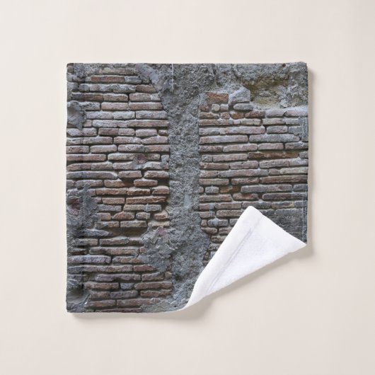 Rustic Brick Stone Wall Napoli 1 Bad Handdoek (Wasdoekje)