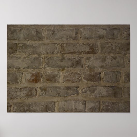Rustic Brick Wall Poster (Voorkant)