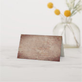 Rustic Brick Wedding Plaatskaartje (Achterkant)