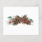 Rustic Bridal Advice Kaart | Plaid & Pinecones (Achterkant)