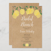 Rustic Bridal Brunch Lemon Vrijgezellenfeest Kaart (Voorkant / Achterkant)