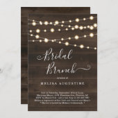 Rustic Bridal Brunch Uitnodiging (Voorkant / Achterkant)
