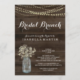 Rustic Bridal Brunch Uitnodiging