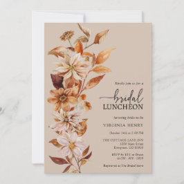 Rustic Bridal Luncheon Kaart