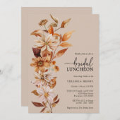 Rustic Bridal Luncheon Kaart (Voorkant / Achterkant)