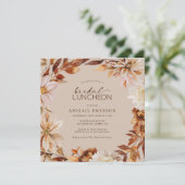 Rustic Bridal Luncheon Kaart (Staand voorkant)