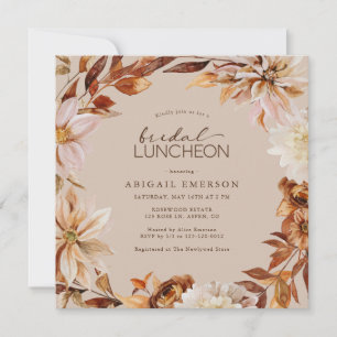 Rustic Bridal Luncheon Kaart