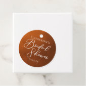 Rustic Bridal Shower Personalized Party Bedankjes Labels (In situ)