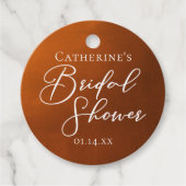 Rustic Bridal Shower Personalized Party Bedankjes Labels (Voorkant)