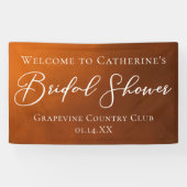 Rustic Bridal Shower Personalized Welcome Spandoek (Horizontaal)