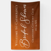 Rustic Bridal Shower Personalized Welcome Spandoek (Verticaal)