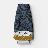 Rustic Bride's  stijlDamaspatroon Flesjeskoeler (Voorkant)