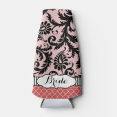 Rustic Bride's  stijlDamaspatroon Flesjeskoeler (Voorkant)