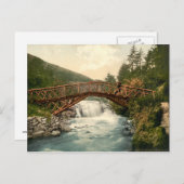 Rustic Bridge in Glenariff. Co. Antrim, Ierland Briefkaart (Voorkant / Achterkant)