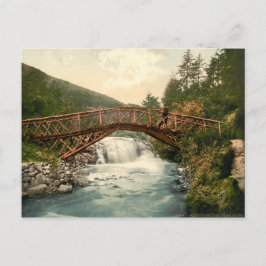 Rustic Bridge in Glenariff. Co. Antrim, Ierland Briefkaart