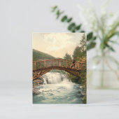 Rustic Bridge in Glenariff. Co. Antrim, Ierland Briefkaart (Staand voorkant)