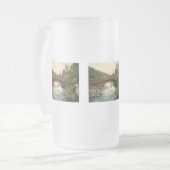 Rustic Bridge in Glenariff. Co. Antrim, Ierland Matglas Bierpul (Voorkant links)