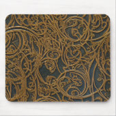 Rustic Bronze Floral  Damask Muismat (Voorkant)