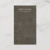 RUSTIC BRONZE GRAY LINES KETTING BRACELET DISPLAY VISITEKAARTJE (Voorkant)
