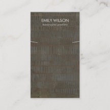 RUSTIC BRONZE GRAY LINES KETTING BRACELET DISPLAY