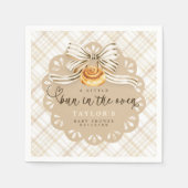 Rustic Brood in Oven Baby Shower Servetten (Voorkant)