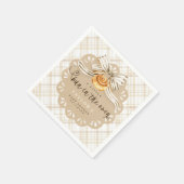 Rustic Brood in Oven Baby Shower Servetten (Hoek)