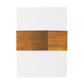 Rustic Brown Barn Wood Country Western Weddenschap Uitnodigingen Wikkel (Achterkant Voorbeeld)