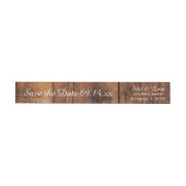 Rustic Brown Barn Wood Wedding Save the Date (Individueel)