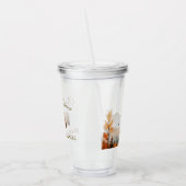 Rustic Brown Bear Family Baby Shower Acryl Drinkbeker (Links)