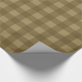 Rustic Brown Buffalo Plaid Wrapping Paper Cadeaupapier (Hoek)