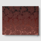 Rustic Brown Champagne Elegant Herfst Monogram Gastenboek (Achterkant)