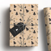 Rustic Brown Christmas Cadeaupapier