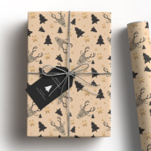 Rustic Brown Christmas Cadeaupapier