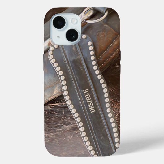 Rustic Brown Country Western Horse Case-Mate iPhone Case (Achterkant)
