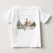 Rustic Brown Cowboy eerste Rodeo 1e verjaardag (Achterkant)