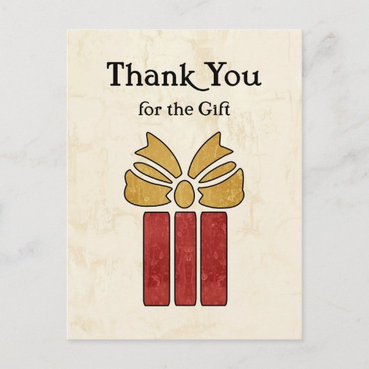 Rustic Brown en Yellow Bedankt voor de Gift Briefkaart (Voorkant)