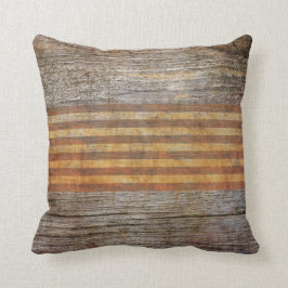 Rustic Brown Gray Barn House Woodgrain Kussen