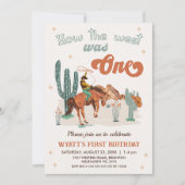 Rustic Brown Green Hoe West was een 1e verjaardag Kaart (Voorkant)