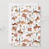 Rustic Brown Green Hoe West was een 1e verjaardag Kaart (Achterkant)