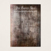 Rustic Brown Grunge Earring Holder Display Kaarten Visitekaartje (Voorkant)