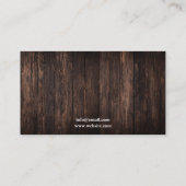 Rustic Brown Horse Foto Equine Coaching Visitekaartje (Achterkant)