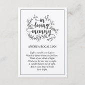 Rustic Brown Kraft Kaart in een liefdevol geheugen (Voorkant)