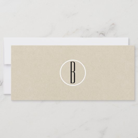 Rustic Brown Kraft Paper Business Gift Certificate (Voorkant)