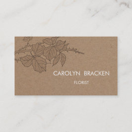 Rustic Brown Kraft Paper lekt Visitekaartje