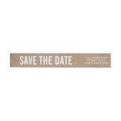 Rustic Brown Kraft Paper Save the Date Wedding (Individueel)