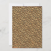 Rustic Brown Leopard Burlap Grunge 30th Birthday Kaart (Achterkant)